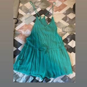 XL teal Beach By Exist Romper